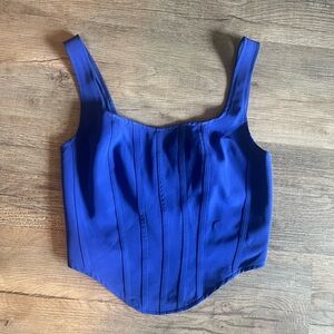 Sincerely Jules Royal Blue Crop Top